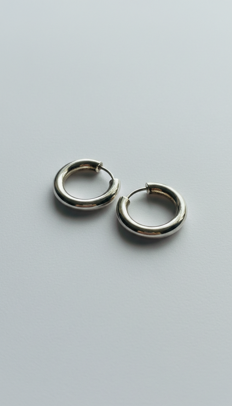 Aros gruesos plata esterlina